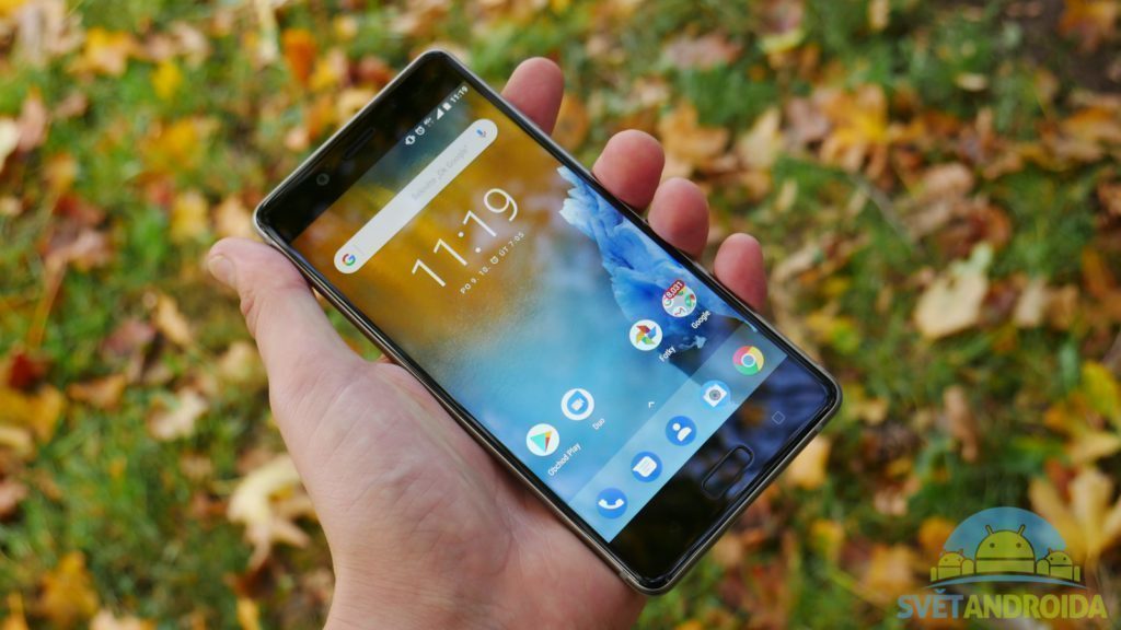 Telefon Nokia 8-konstrukce-ctecka otisku prstu