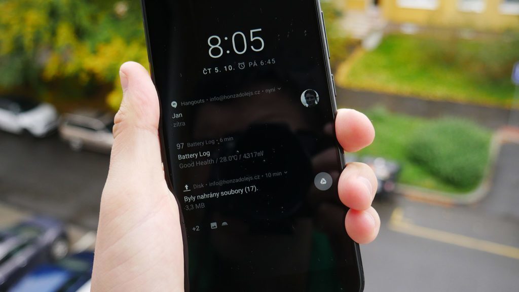 Telefon Xiaomi Mi A1-displej-ambientni notifikace
