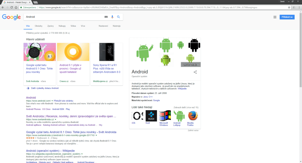 android web oblast