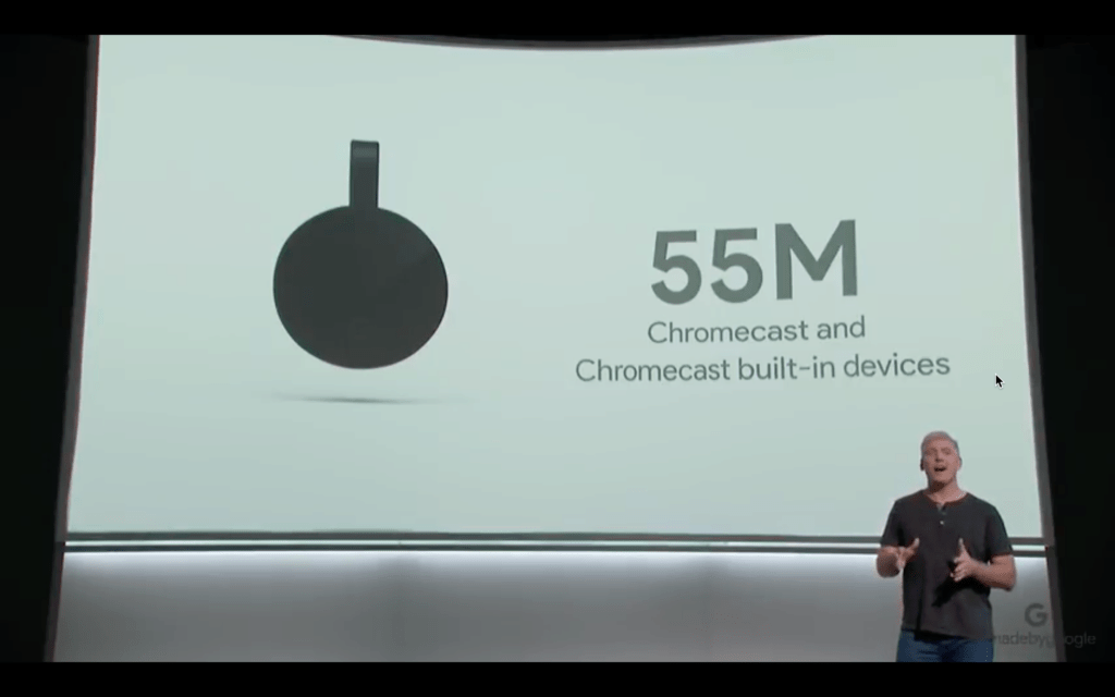 google chromecast 55 milion