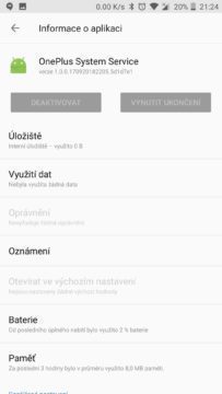 oneplus system service osobni data