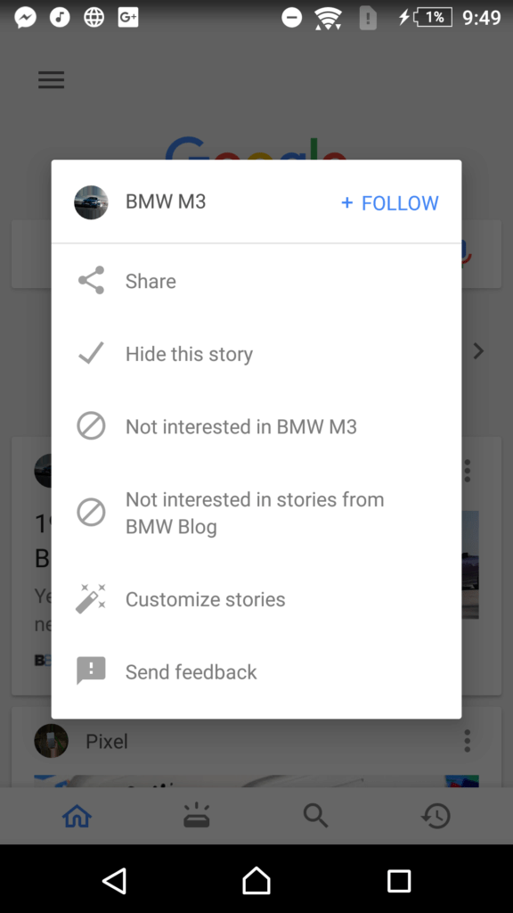 vyskakovaci okno google aplikace