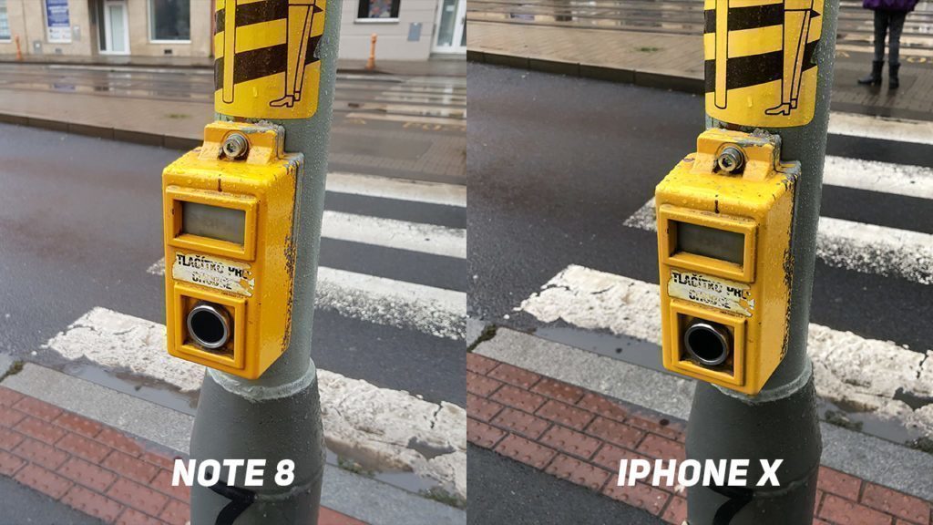 Foto test Samsung Galaxy Note8 vs. Apple iPhone X-tlacitko-1