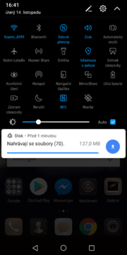 Huawei Mate 10 Pro notifikace