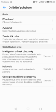 Huawei Mate 10 Pro ovladani pohybem