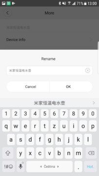 MiHome Xiaomi rychlovarna konvice