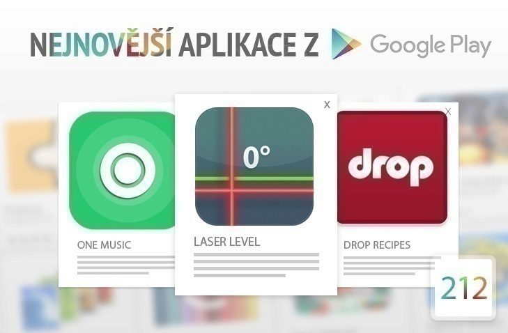 Nejnovější aplikace z Google Play 212 proměňte mobil ve vodováhu