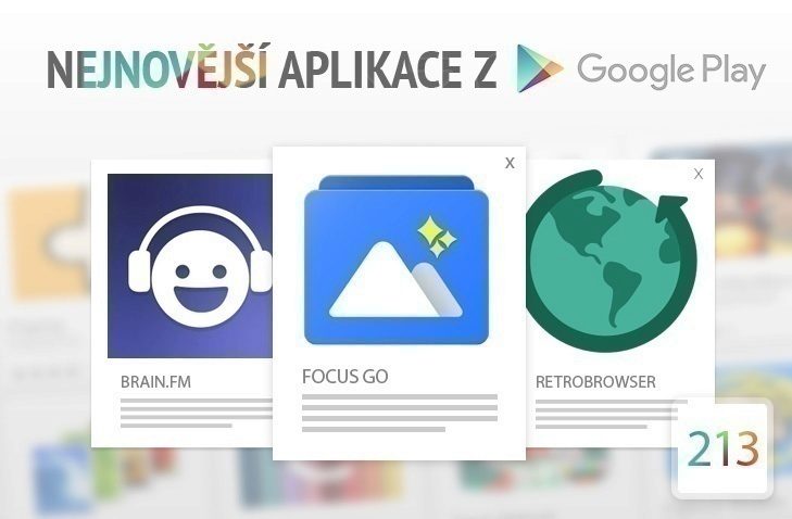 Nejnovější aplikace z Google Play 213