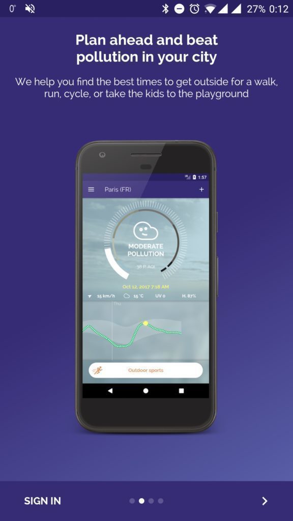 Průvodce aplikací Plume Air Report