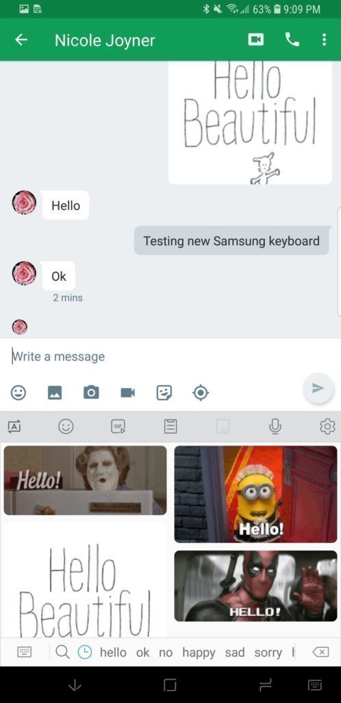 Samsung klavesnice aktualizace Android 8 Oreo (1)