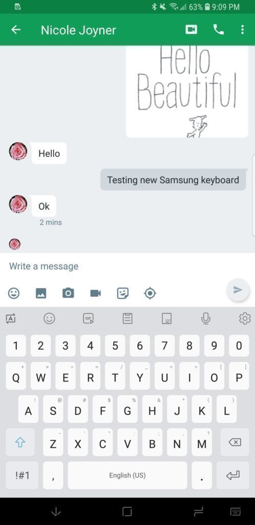 Samsung klavesnice aktualizace Android 8 Oreo (1)
