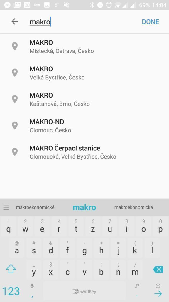 Významně pomáhá našeptávač