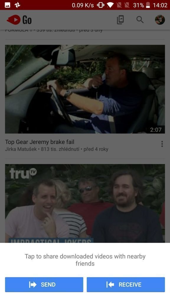 Youtube Go aplikace 2