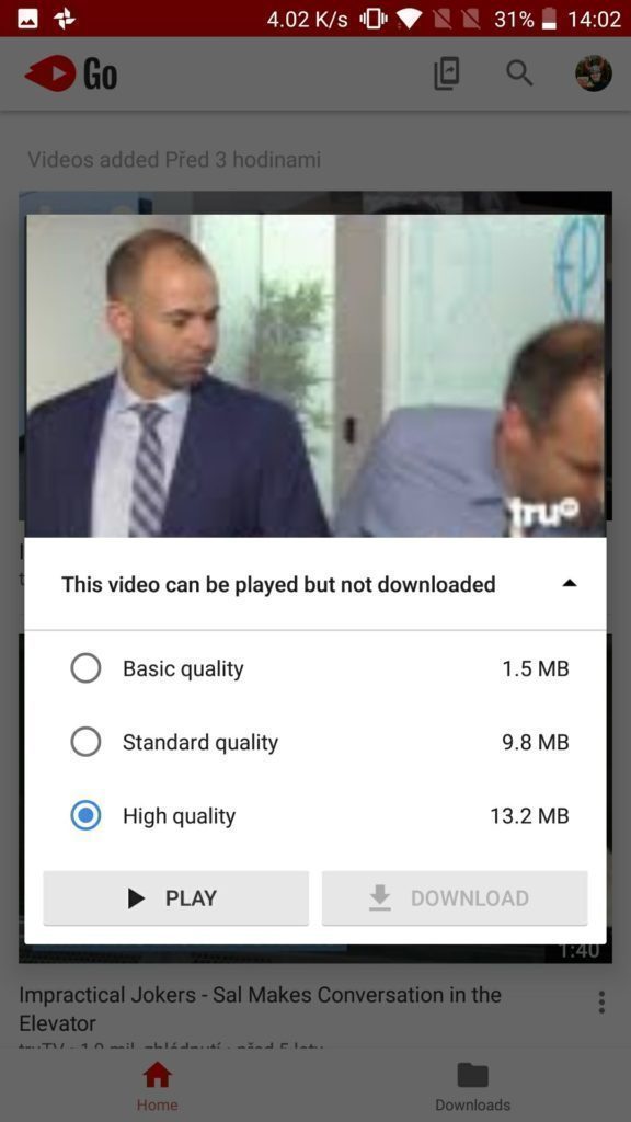Youtube Go aplikace 4