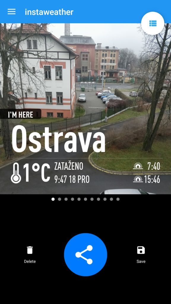 Nastavení a sdílení