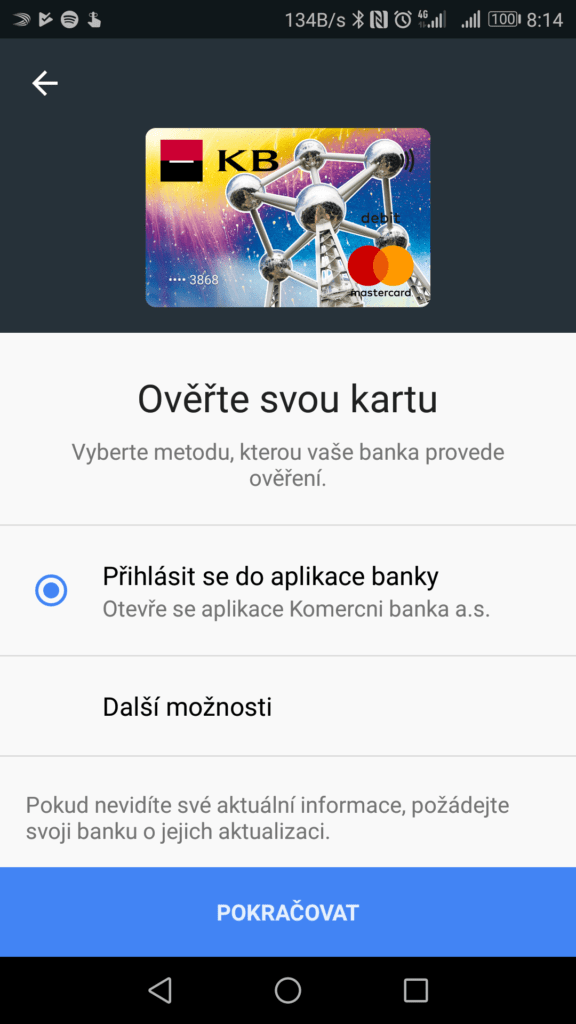 komercni banka android pay