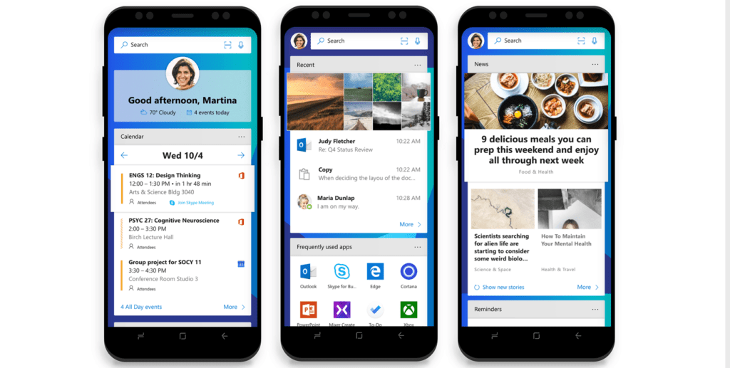 microsoft launcher telefon