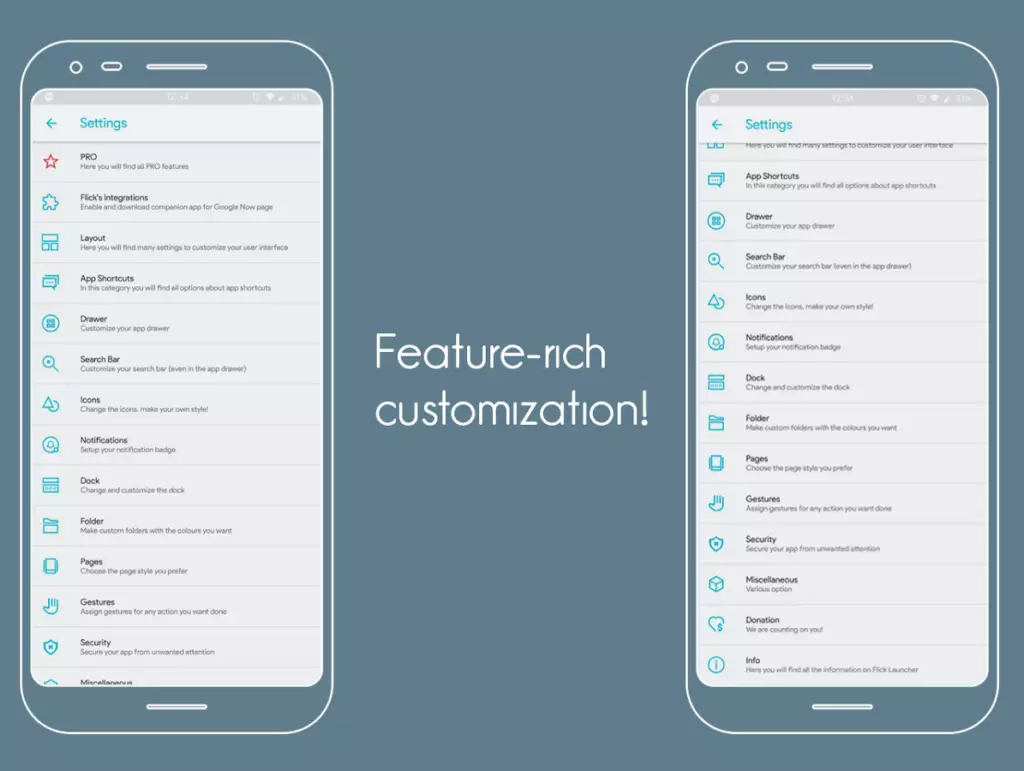 Flick Launcher