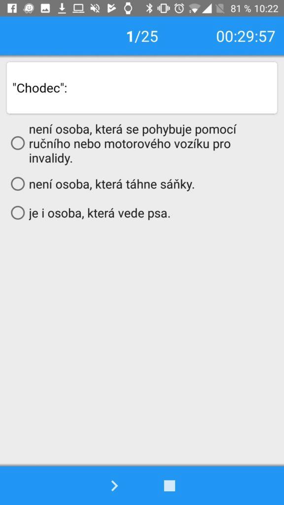 Otázka z pravidel provozu