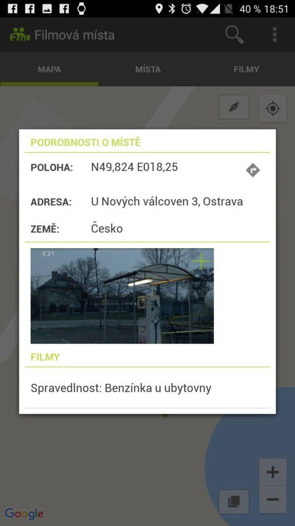 Podrobnosti o filmu a záběru