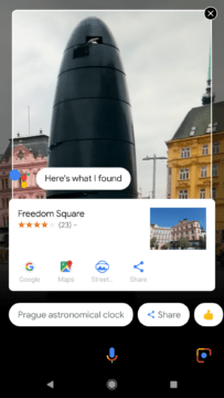 Služba Google Lens Asistent Google