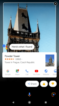 Služba Google Lens Asistent Google