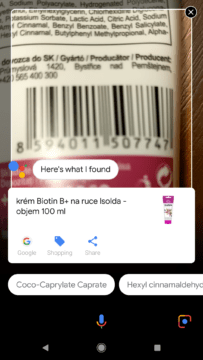 Služba Google Lens Asistent Google