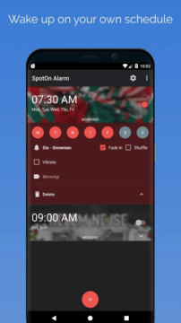 SpotOn alarm clock for YouTube