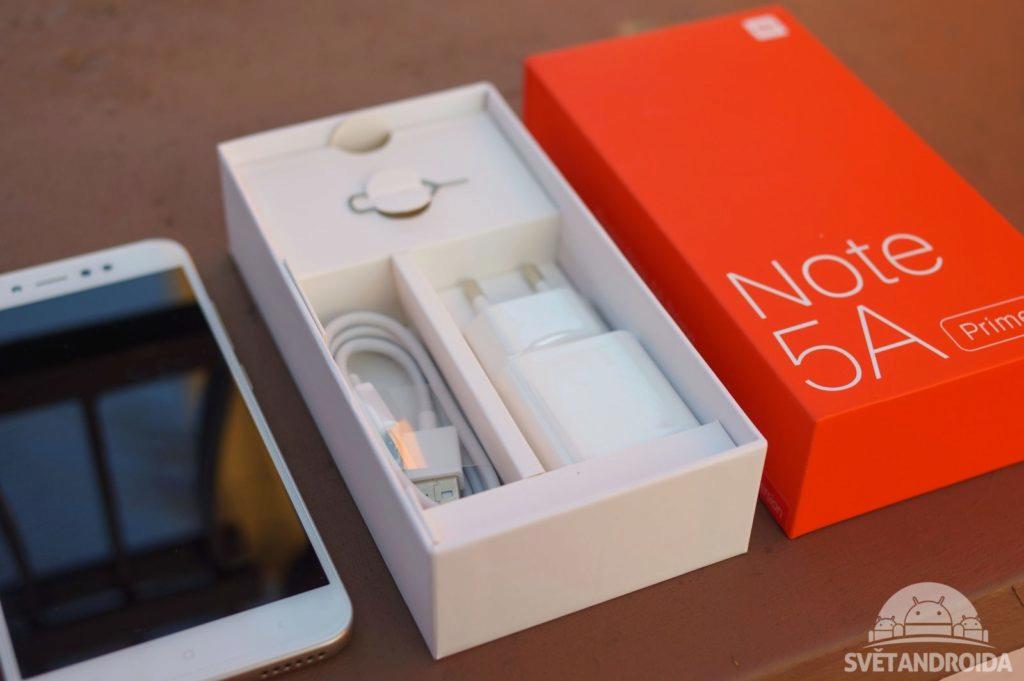 Xiaomi Redmi Note 5A Prime obsah balení