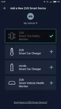 ZUS Smart Tire Safety Monitor app 2