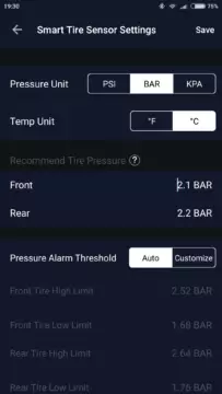 ZUS Smart Tire Safety Monitor app 4