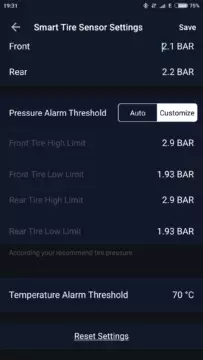 ZUS Smart Tire Safety Monitor app 5