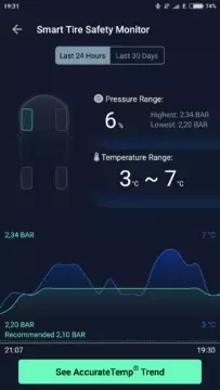 ZUS Smart Tire Safety Monitor app 8