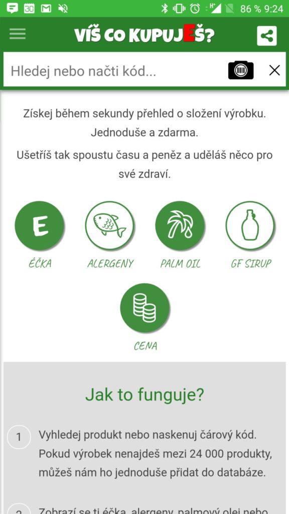 Aplikace Víš co kupuješ?