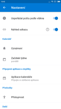 Možnosti nastavení