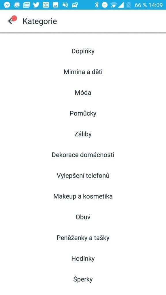 Procházení podle kategorií