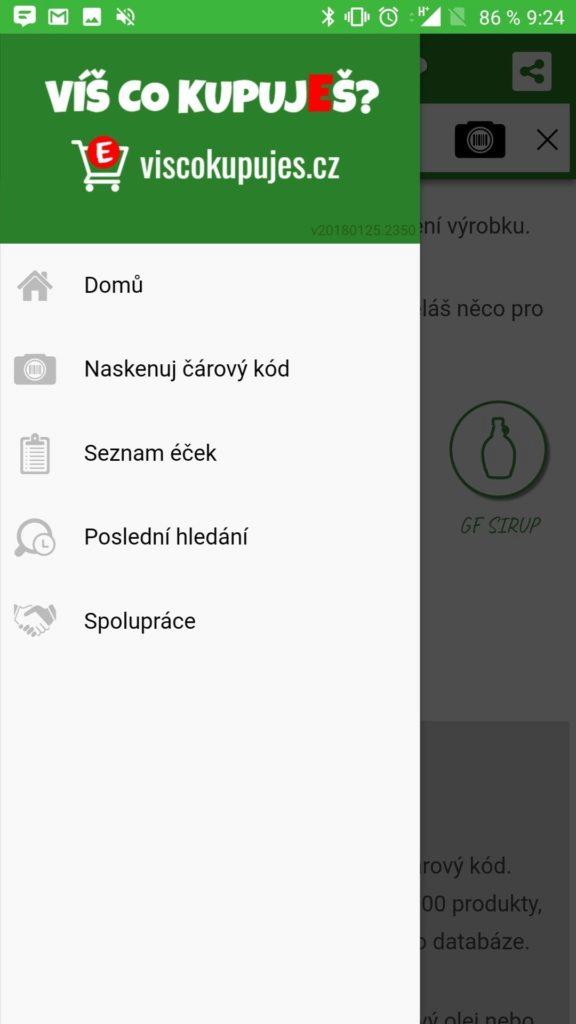Postranní nabídka