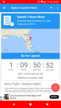 Space Launch Now falcon heavy