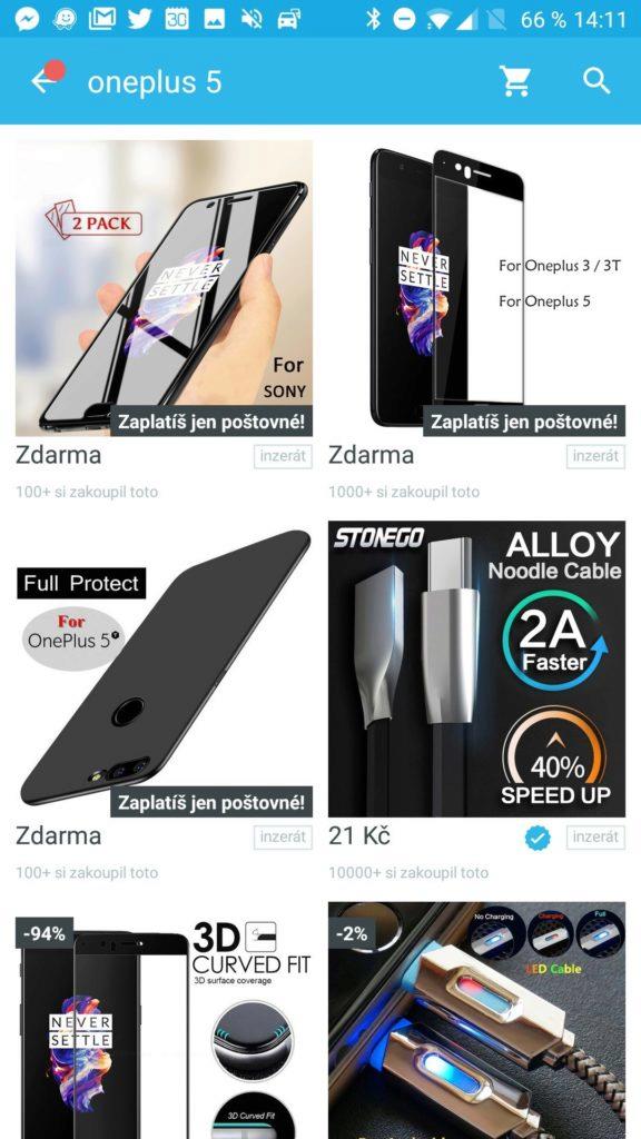 Vyhledávání funguje pěkně