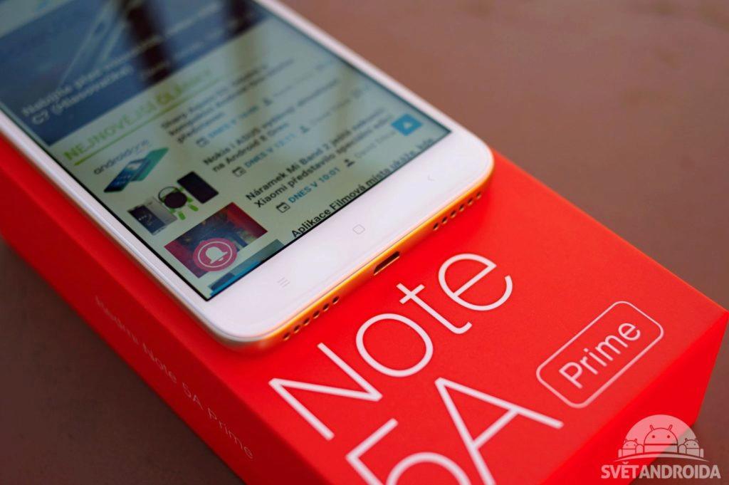 Xiaomi Redmi Note 5A Prime tlačítka