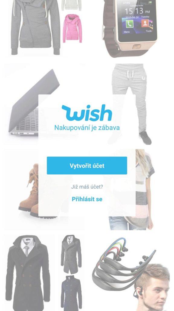 Založení účtu či přihlášení