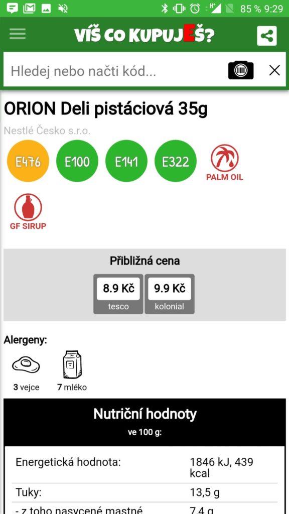 Éčka a alergeny