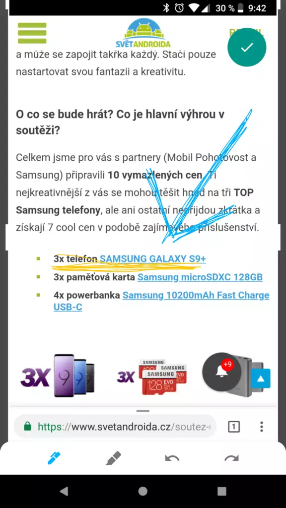 Aplikace Markup screenshoty Android P (2)