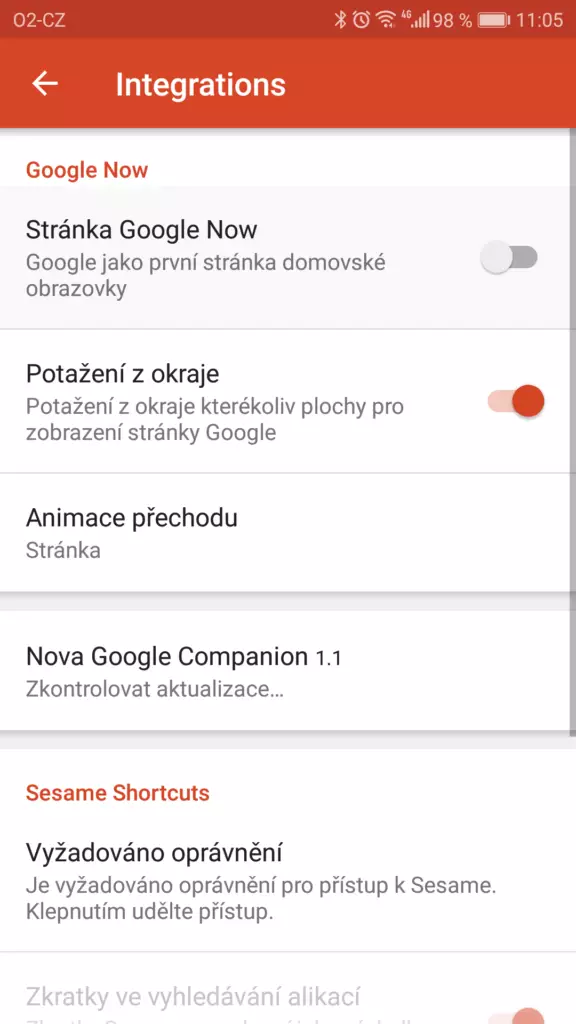 Chytre karty Google v Nova Launcheru-odinstalace-1