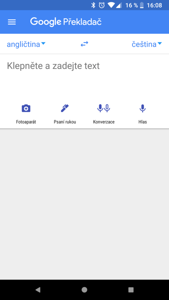 Google překladac novy design