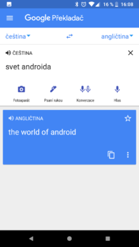 Google překladac novy design