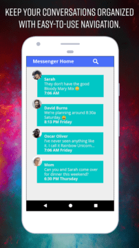 SMS na domovské obrazovce