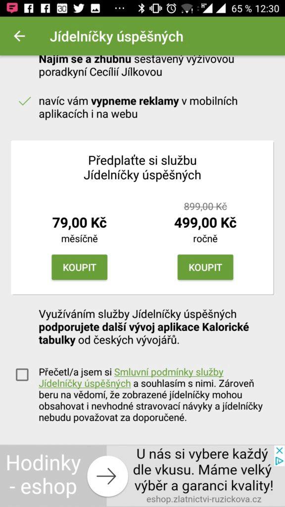 Placené jsou Jídelníčky úspěšných