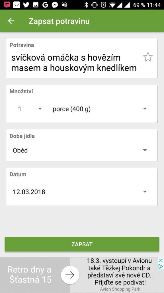 Tady jsme si dali svíčkovou