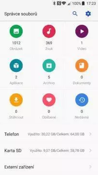 ZTE Axon 7 soubory